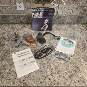Panasonic Wearable Camera HX-A100 -Orange/Black W/Box, Disk, Accessories